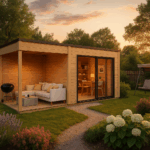 Fjordholz Gartenhaus Modell Q-BIC Alu 44 A + SD