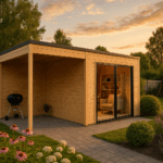 Fjordholz Gartenhaus Modell Q-BIC Alu 44 A + SD