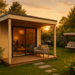 Fjordholz Gartenhaus Modell Q-BIC Alu 44 A + VD