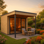 Fjordholz Gartenhaus Modell Q-BIC Alu 44 A + VD