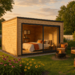 Fjordholz Gartenhaus Modell Q-BIC Alu 44 C