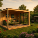 Fjordholz Gartenhaus Modell Q-BIC Alu 44 D