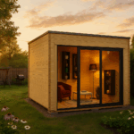 Fjordholz Gartenhaus Modell Q-BIC Alu 44 G