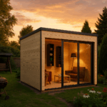 Fjordholz Gartenhaus Modell Q-BIC Alu 44 G