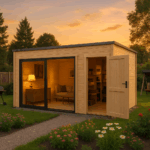 Fjordholz Gartenhaus Modell Q-BIC Alu 44 H