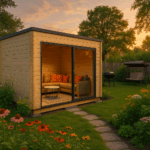 Fjordholz Gartenhaus Modell Q-BIC Alu 70 A