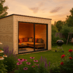 Fjordholz Gartenhaus Modell Q-BIC Alu 70 A