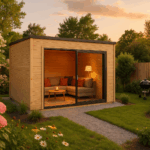 Fjordholz Gartenhaus Modell Q-BIC Alu 70 A