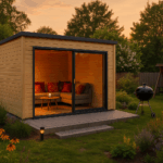 Fjordholz Gartenhaus Modell Q-BIC Alu 70 A