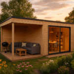 Fjordholz Gartenhaus Modell Q-BIC Alu 70 A + SD