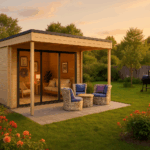 Fjordholz Gartenhaus Modell Q-BIC Alu 70 A + VD