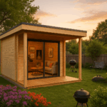 Fjordholz Gartenhaus Modell Q-BIC Alu 70 A + VD