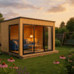 Fjordholz Gartenhaus Modell Q-BIC Alu 70 B