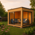 Fjordholz Gartenhaus Modell Q-BIC Alu 70 B