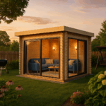 Fjordholz Gartenhaus Modell Q-BIC Alu 70 B