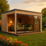 Fjordholz Gartenhaus Modell Q-BIC Alu 70 D