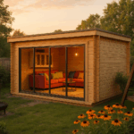 Fjordholz Gartenhaus Modell Q-BIC Alu 70 E