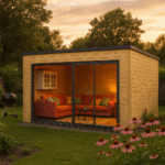 Fjordholz Gartenhaus Modell Q-BIC Alu 70 E