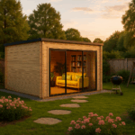 Fjordholz Gartenhaus Modell Q-BIC Alu 70 F