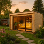 Fjordholz Gartenhaus Modell Q-BIC Alu 70 F