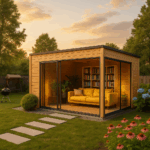 Fjordholz Gartenhaus Modell Q-BIC Alu 70 F