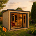 Fjordholz Gartenhaus Modell Q-BIC Alu 70 G