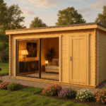 Fjordholz Gartenhaus Modell Q-BIC Alu 70 H