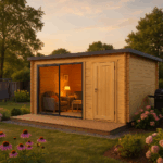 Fjordholz Gartenhaus Modell Q-BIC Alu 70 I