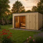 Fjordholz Gartenhaus Modell Q-BIC Alu 70 I