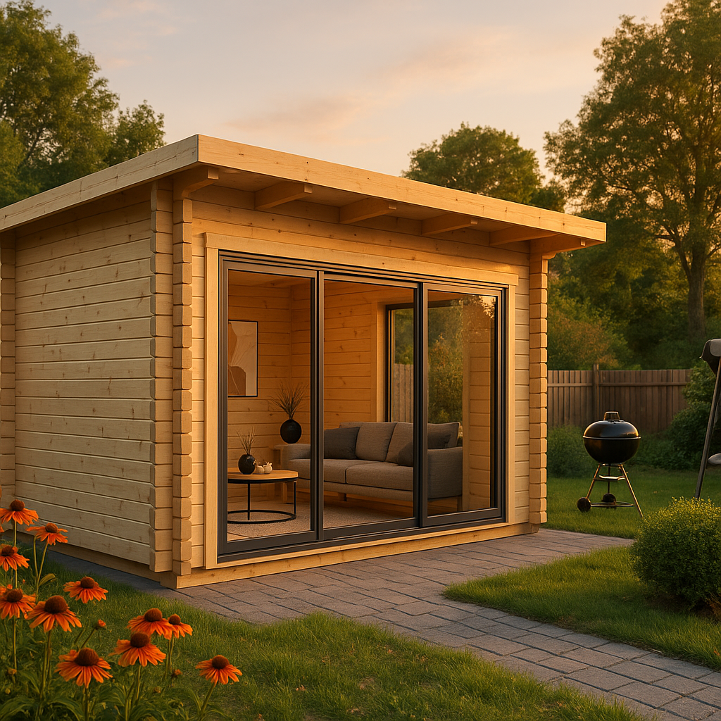 Fjordholz Gartenhaus Modell Starla 70 E Premium