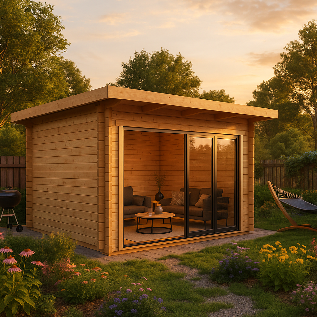 Fjordholz Gartenhaus Modell Starla 70 E Premium