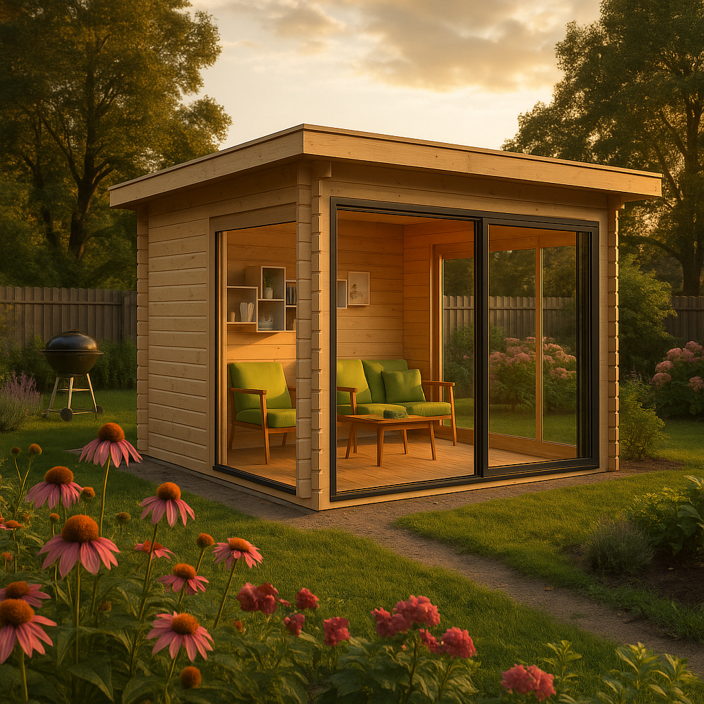 Fjordholz Gartenpavillon Modell Alu 44 C