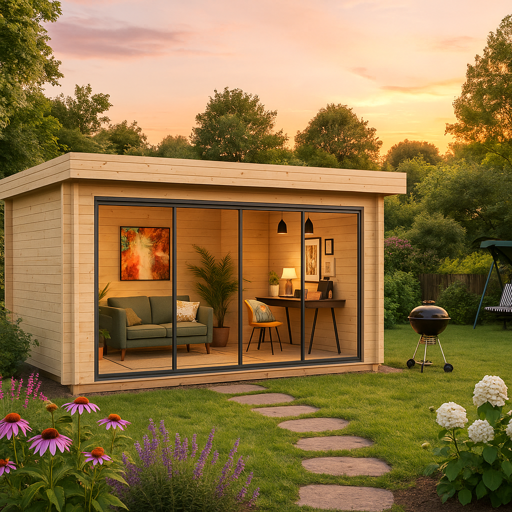 Fjordholz Gartenpavillon Modell Alu 44 D