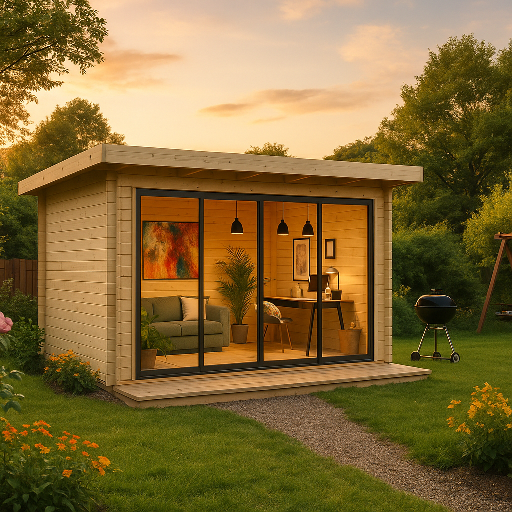 Fjordholz Gartenpavillon Modell Alu 44 D