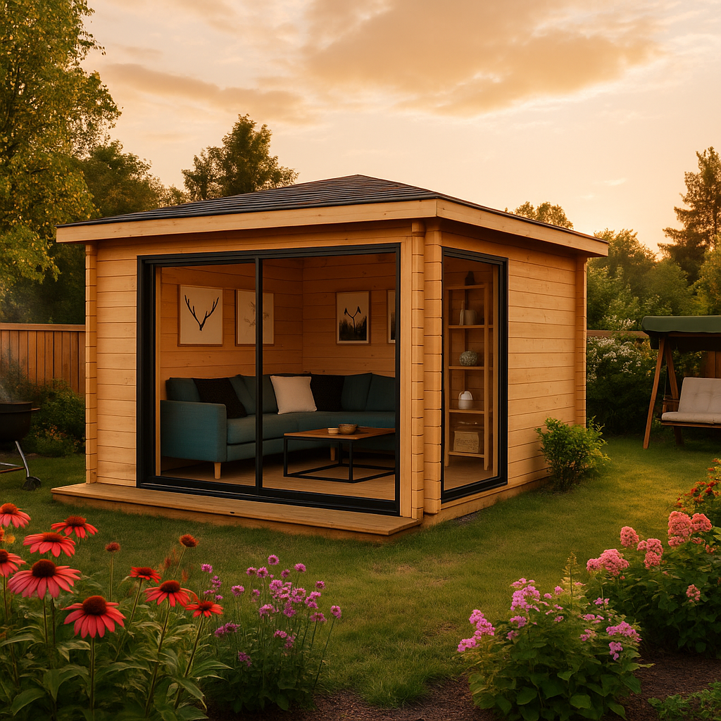 Fjordholz Gartenpavillon Modell Alu 44 E