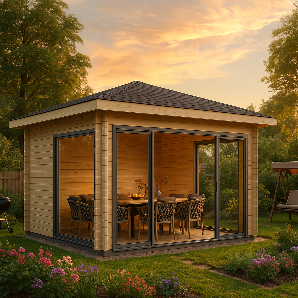 Fjordholz Glaspavillon Modell Alu 44 E