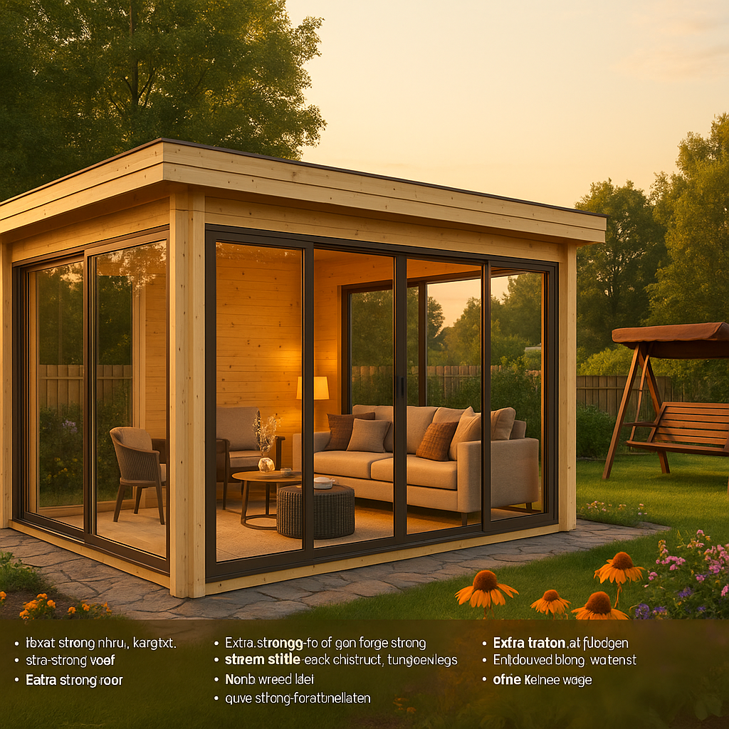 Fjordholz Glaspavillon Modell Alu 44 F