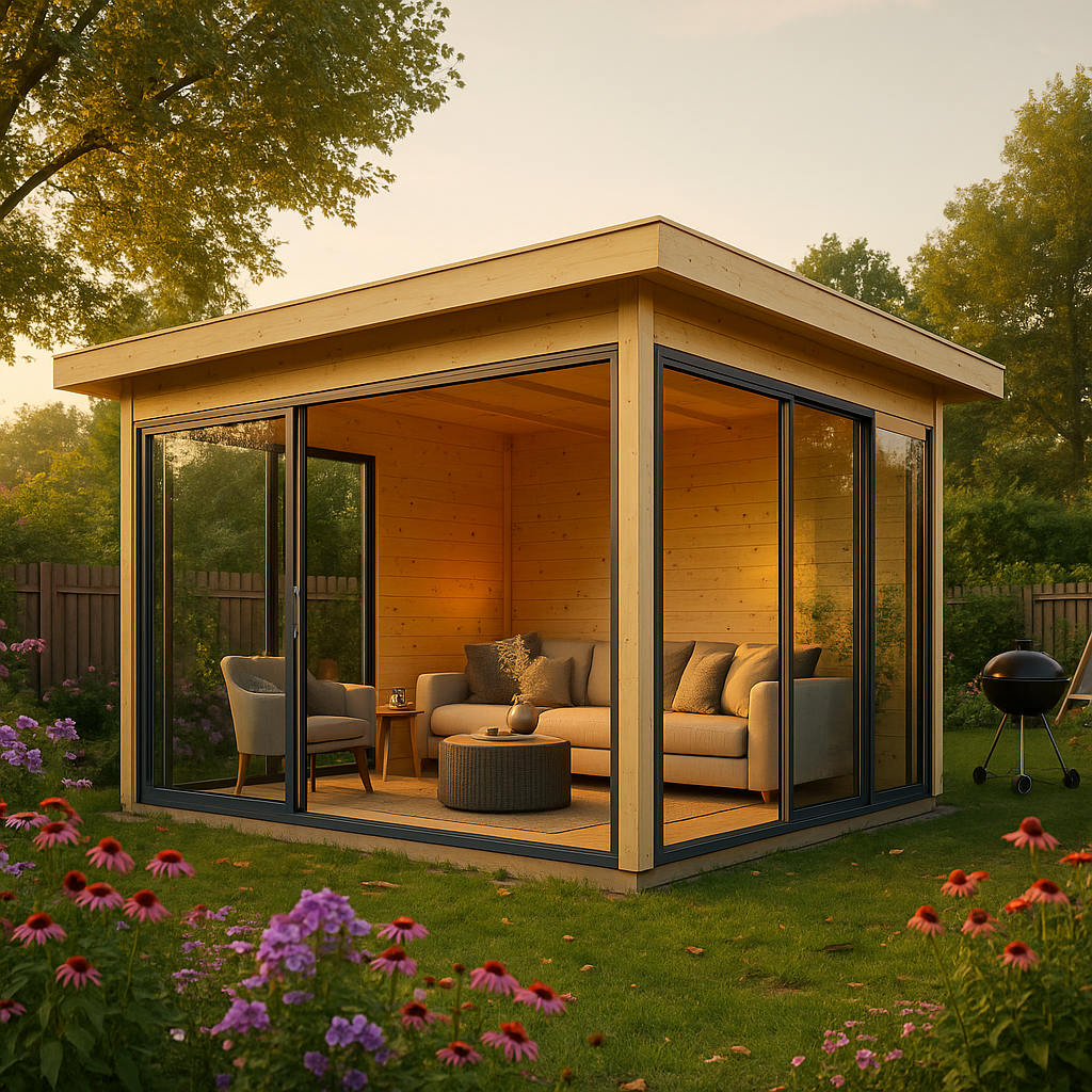 Fjordholz Glaspavillon Modell Alu 44 F