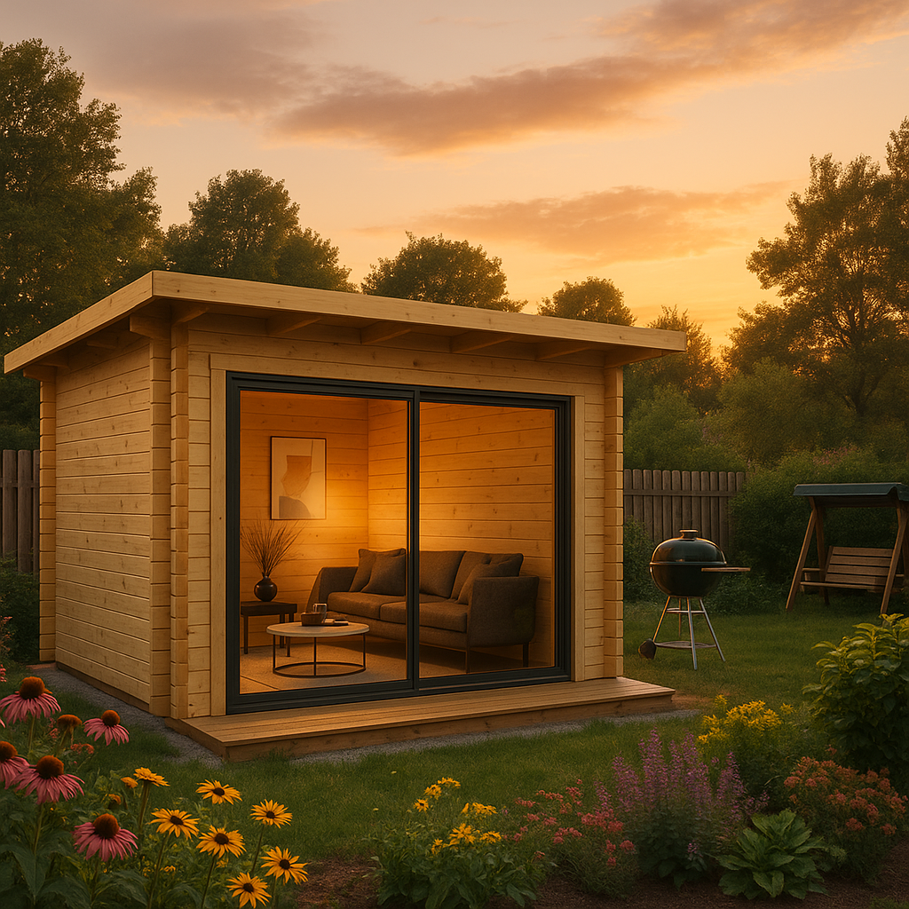 Fjordholz Gartenhaus Modell Starla 70 E Premium