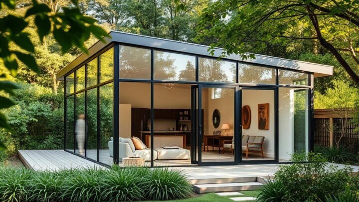 Gartenhaus mit viel Glas: Lohnt sich das?