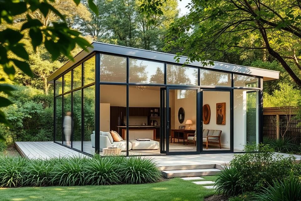 Gartenhaus mit viel Glas: Lohnt sich das?