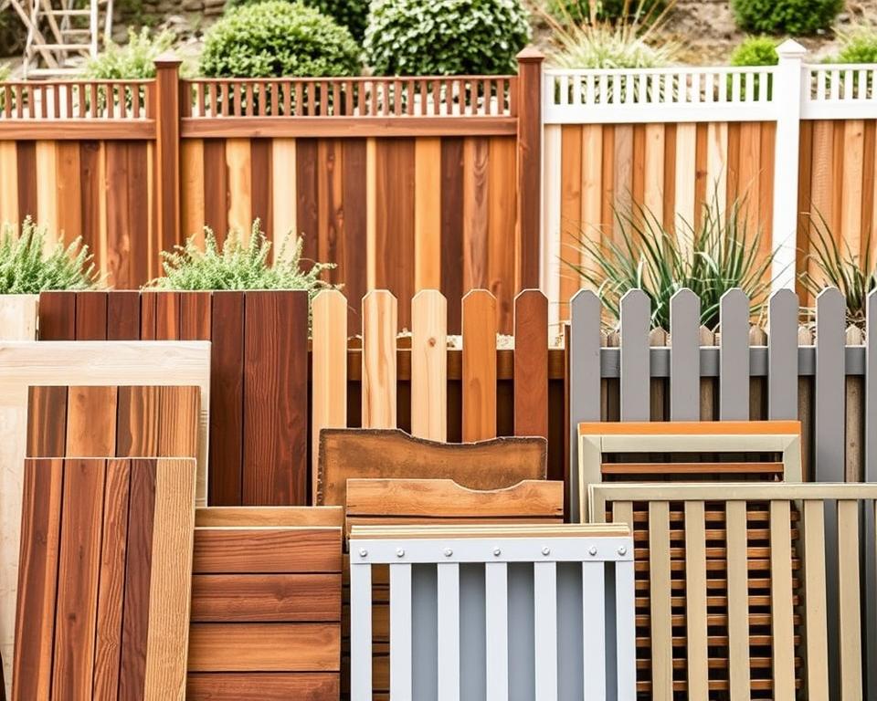 Sichtschutzzaun Materialien Vergleich