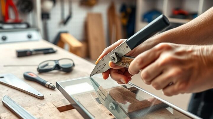 Glasscheibe schneiden: Anleitung für zu Hause