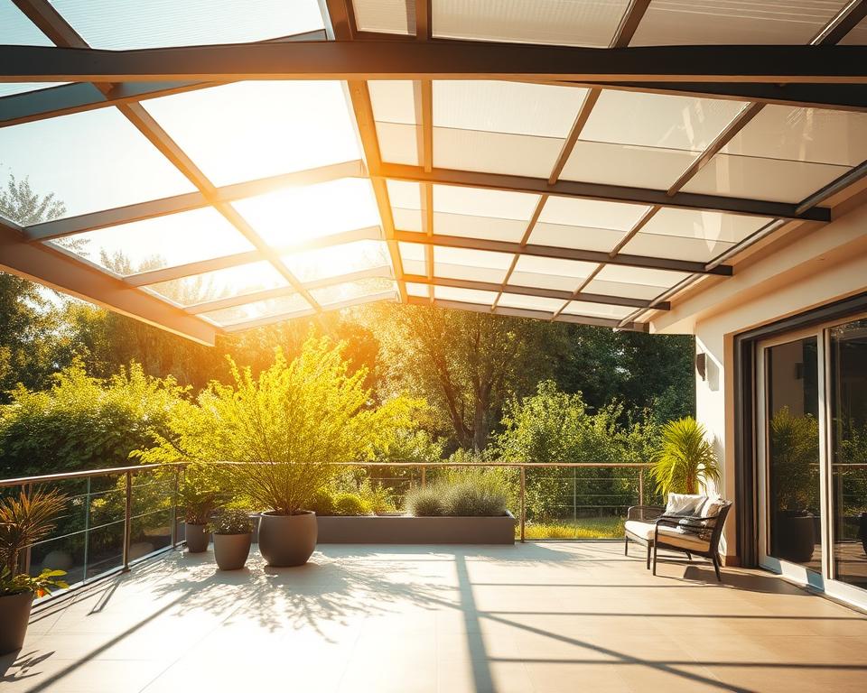 Materialvergleich Terrassenüberdachung