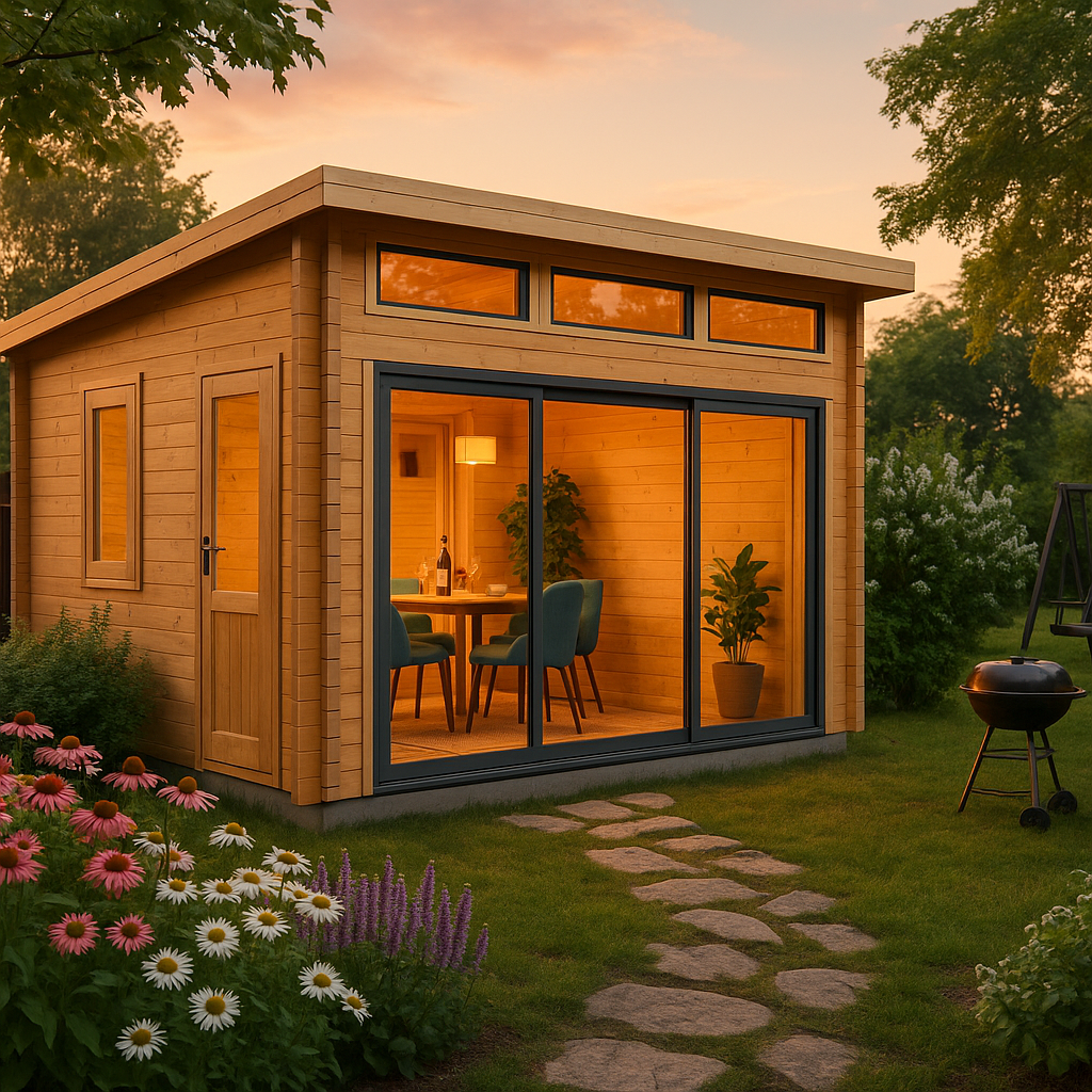 Fjordholz Gartenhaus Alu Concept Zürich 70