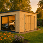 Fjordholz Holzgarage Modell Q-Bic 34 B