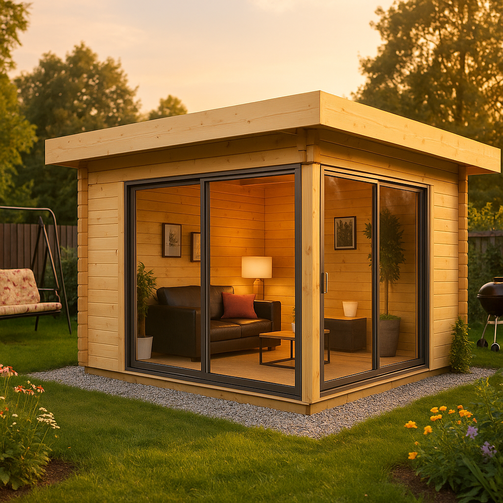 Fjordholz Gartenhaus Alu Concept 44 D