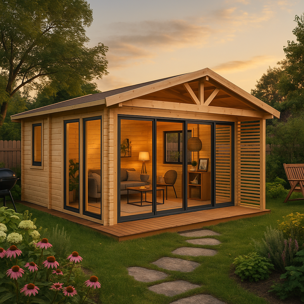 Fjordholz Gartenhaus Alu Concept Arosa 44 C