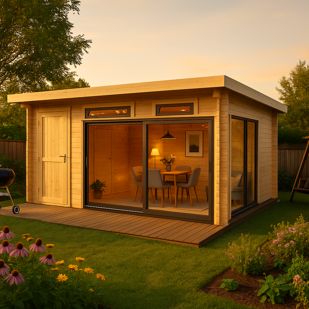 Fjordholz Gartenhaus Alu Concept Relax 44 C