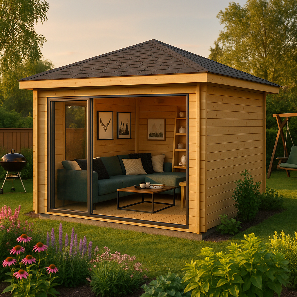 Fjordholz Gartenpavillon Modell Alu 44 E